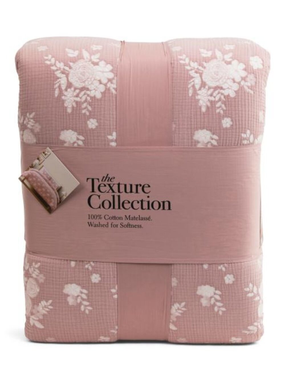 TEXTURE COLLECTION Cotton Textured Floral Comforter Set